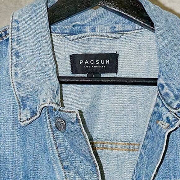 PacSun Medium Classic Denim Jacket Size L Mens or Unisesx - Picture 5 of 7